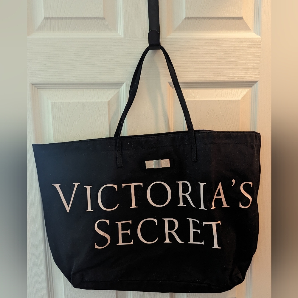 Victoria's Secret Canvas Logo Tote Bag
